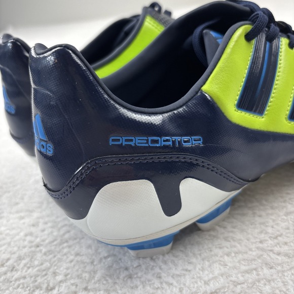 ADIDAS \'Predator TRX FG\' Mens Soccer Cleats 10.5 Neon Yellow/Blue Football 2011 main image 11